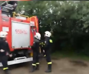 Wysoka: Przyjechał na sygnale do ukochanej. Wszedł na balkon i padł na kolana [WIDEO]