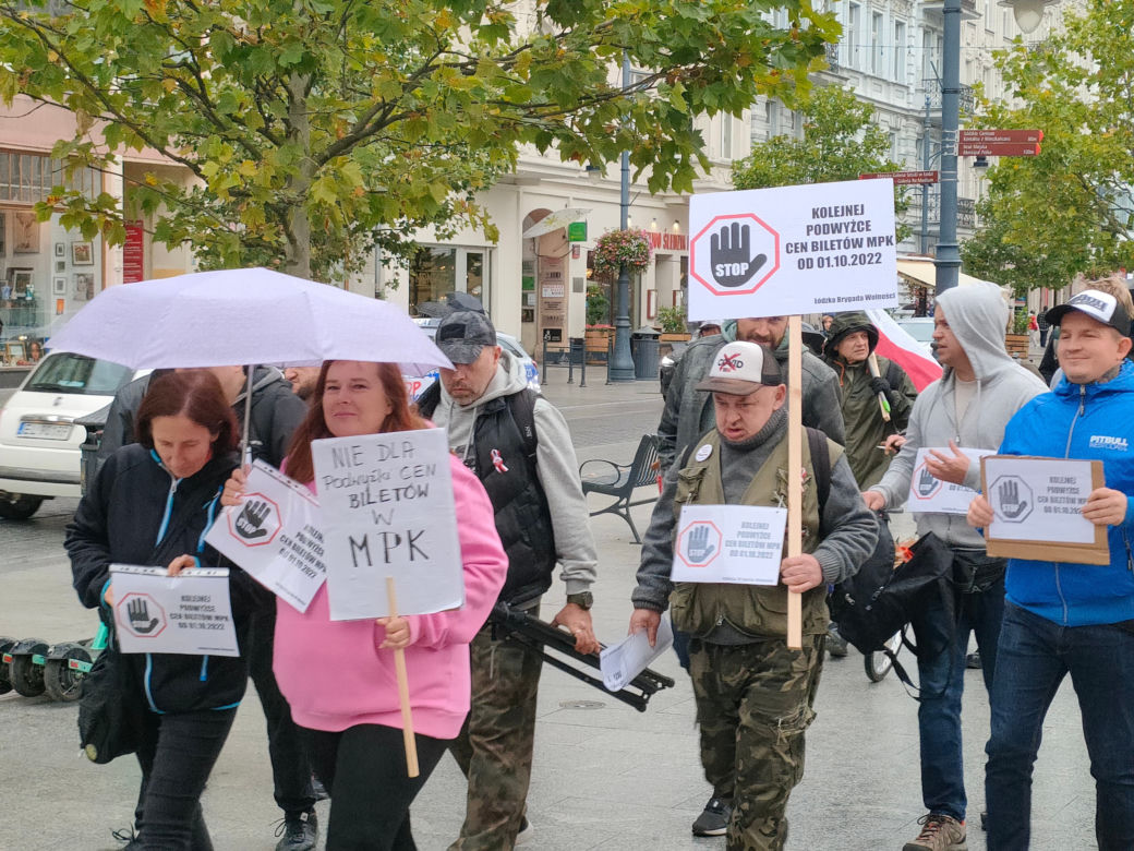 Łodzianie mają dość. Odbył się protest przeciw podwyżkom cen