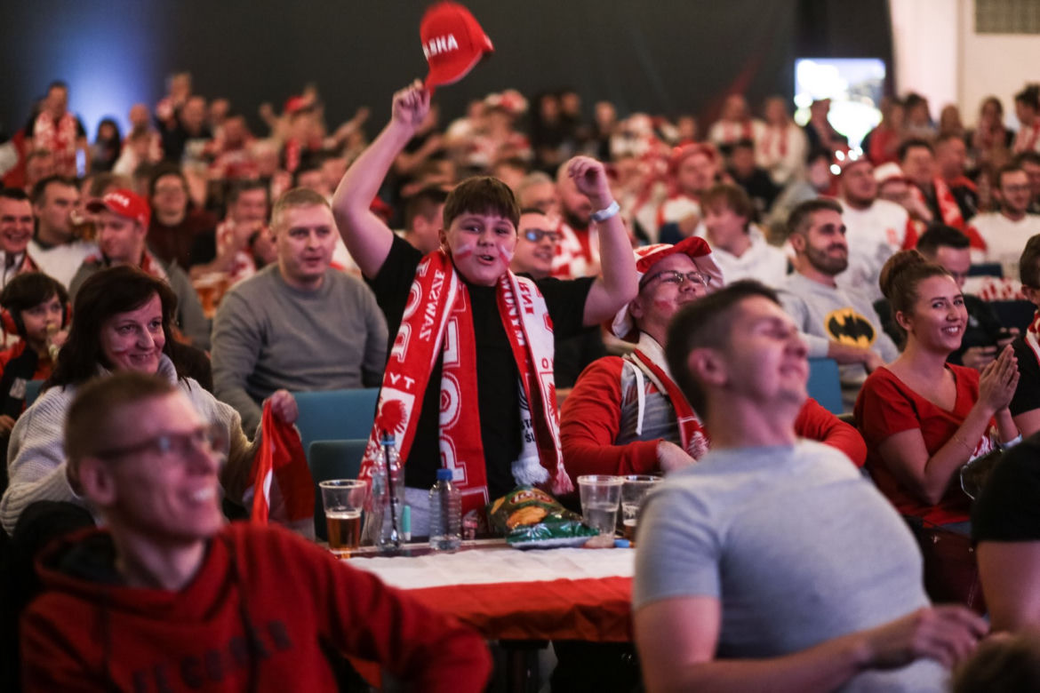 Strefa kibica na Stadionie Śląskim w czasie meczu Polska-Meksyk