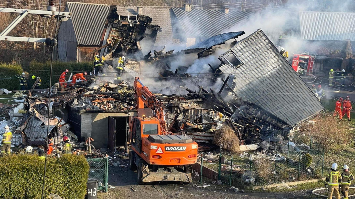 Tragedia w Ustroniu! Wybuch gazu rozsadził dom jednorodzinny