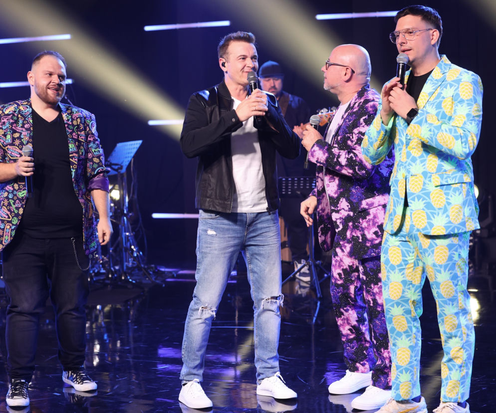 Radek Liszewski (Weekend) na scenie Pierwsza Zmiana Show VOX FM