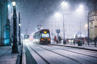 Paraliż komunikacji miejskiej! Strajk i mróz! 