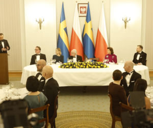 Obiad na cześć szwedzkiej pary królewskiej