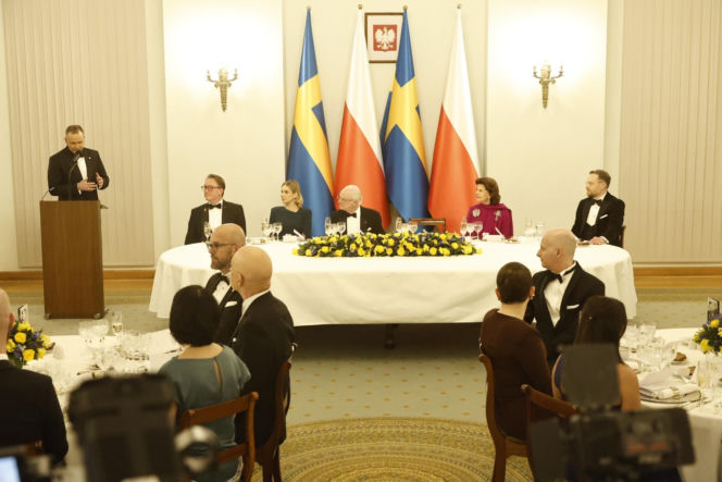 Obiad na cześć szwedzkiej pary królewskiej