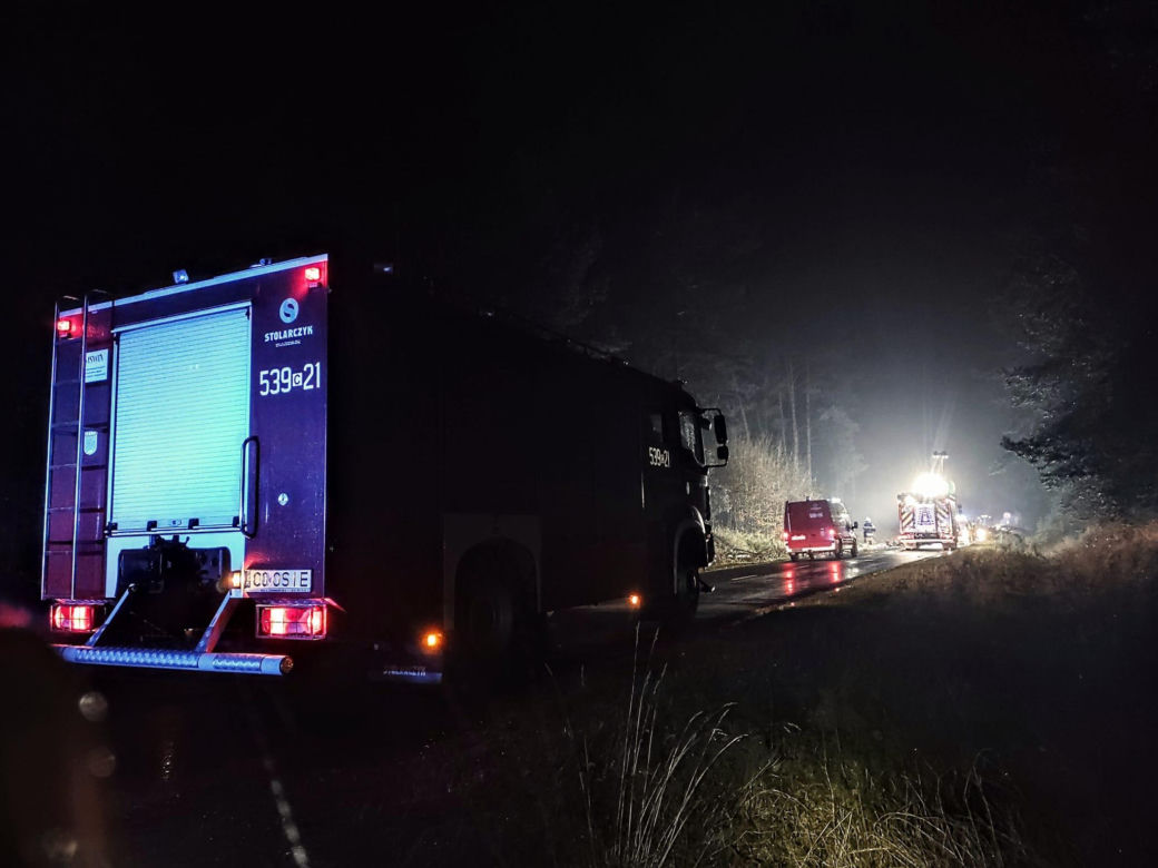 Tragiczny wypadek pod Świeciem. Auto 31-latka stanęło w płomieniach! Mężczyzna nie miał szans