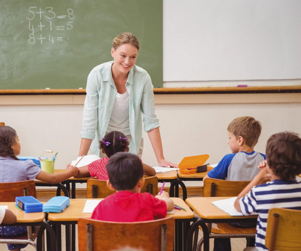 szkoła klasa nauczyciel dzieci strajk lekcja uczeń uczniowie podstawówka