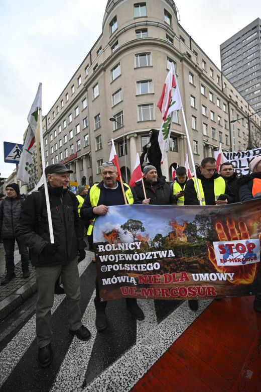Protest rolników w Warszawie (3.01.2025)