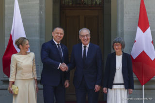 Marta Nawrocka w Szwajcarii