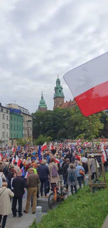Przez Kraków przeszedł marsz solidaryzujący z warszawskim Marszem Miliona Serc