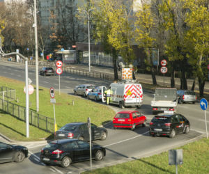 Kolizja na Mokotowie
