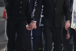 Politycy na pogrzebie Łukasza Litewki