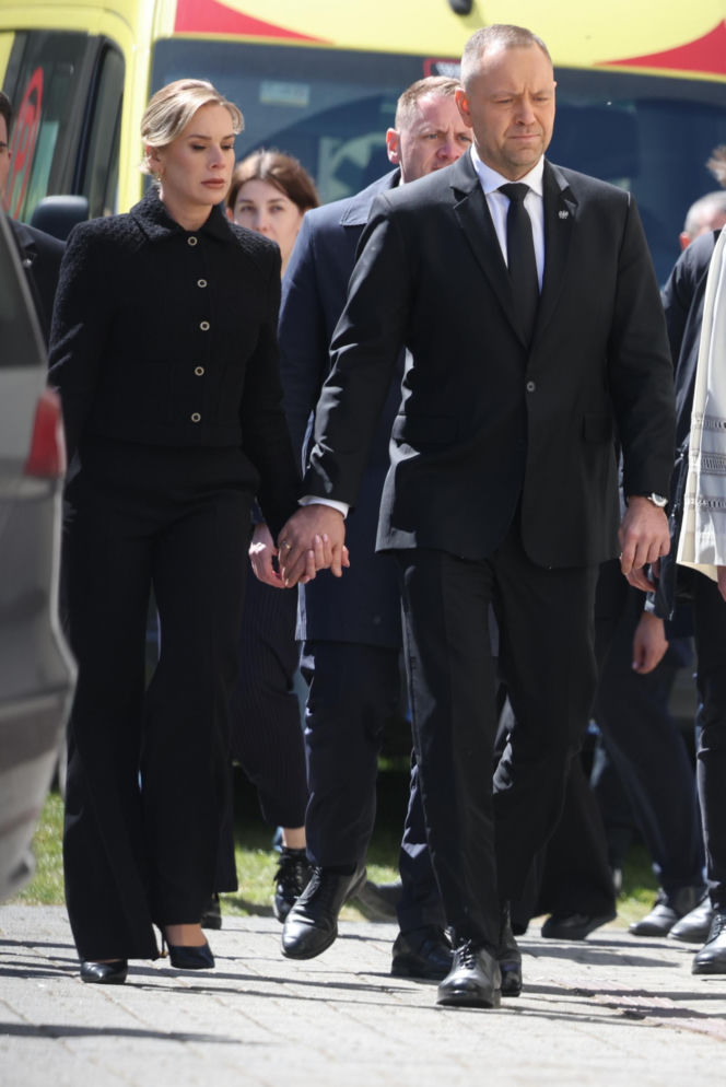 Politycy na pogrzebie Łukasza Litewki