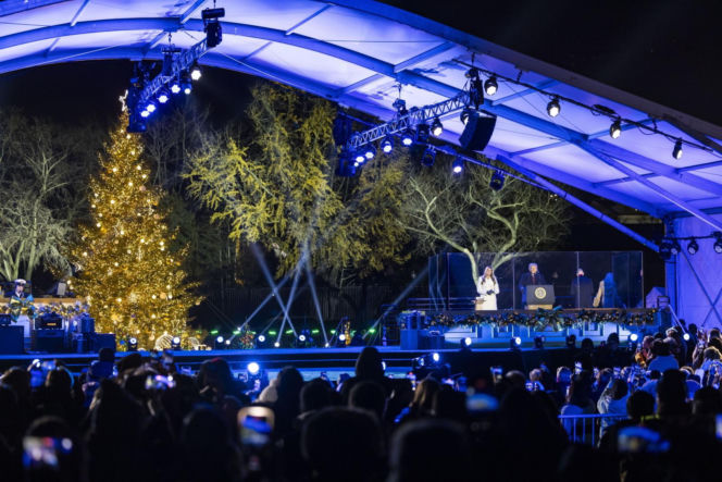 Odpalenie choinki świątecznej pod Białym Domem