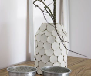 Wazon ceramiczny w stylu skandynawskim