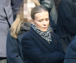 Pogrzeb Mirosława Krawczyka w Gdańsku: Aneta Zając i Mikołaj Krawczyk