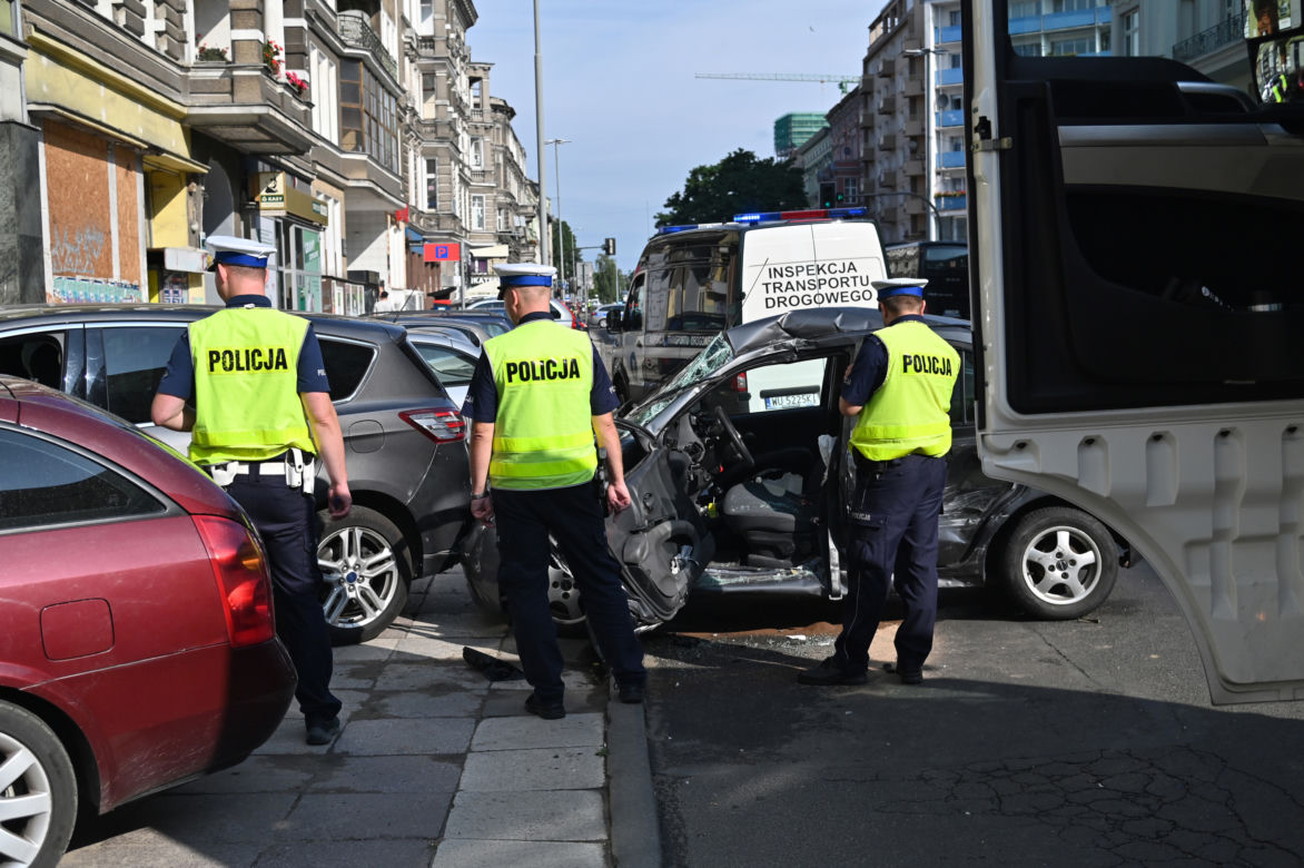 Wypadek na al. Wojska Polskiego