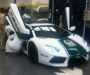 Lamborghini Aventador police Dubai