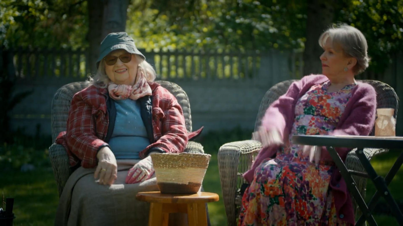 Barwy szczęścia odc. 3419. Amelia (śp. Stanisława Celińska), Basia (Sławomira Łozińska)