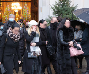 Ewa Szabatin na pogrzebie Żory Korolyova 