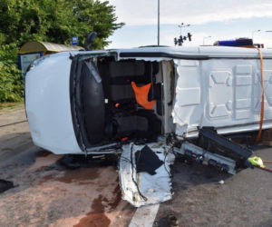 Wypadek na ulicy Nowodąbrowskiej w Tarnowie
