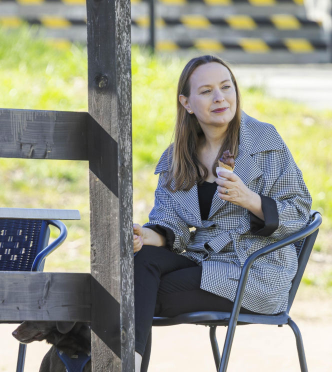 Pełczyńska-Nałęcz na siłowni. Tak wyglądał jej trening z psem