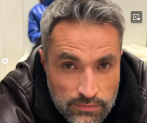 Na sygnale na planie. Sonia (Natalia Rewińska), Benio (Hubert Jarczak)