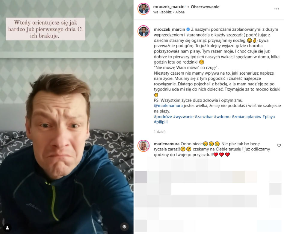 Żona zostawiła chorego Mroczka