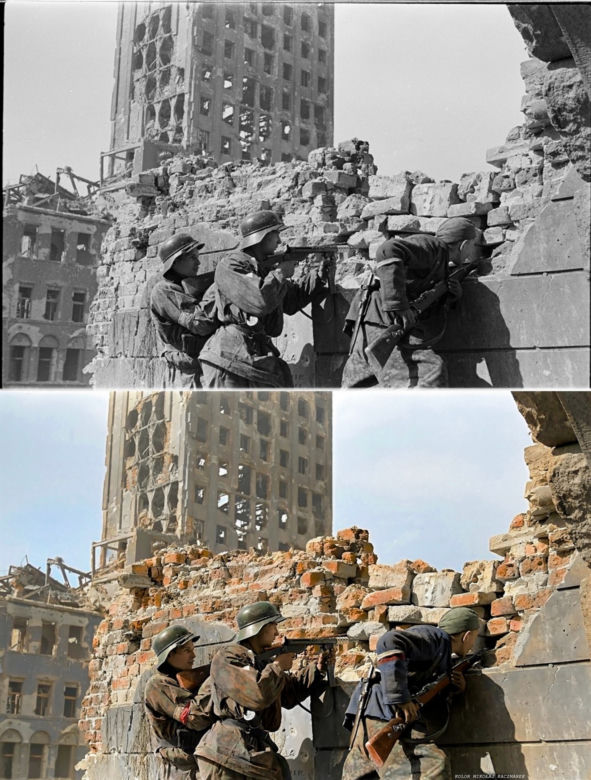 Powstanie Warszawskie 1944r. Koloryzacja fotografii powstańczej
