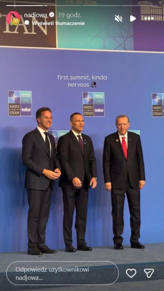 Nadia Długosz na szczycie NATO
