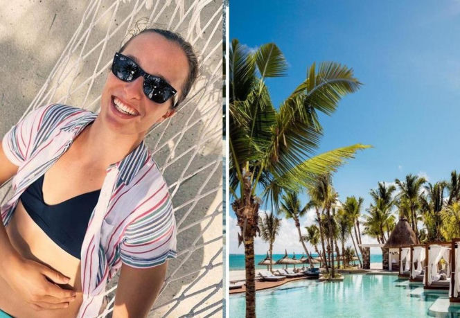 Iga Świątek, urlop na Mauritiusie