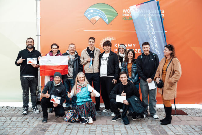 Halowe Mistrzostwa Świata w Lekkoatletyce Kujawy Pomorze 26 w Toruniu: Zdjęcia kibiców i zawodników z soboty, 2. dnia imprezy