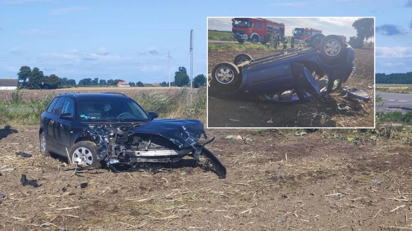 Śmiertelny wypadek pod Inowrocławiem! 40-latka nie żyje. Zawinił kierowca audi?