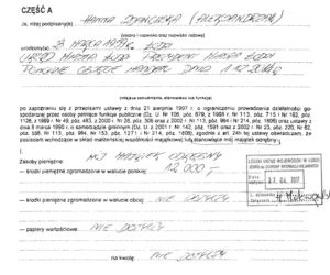 1 Oświadczenie majątkowe prezydent Hanny Zdanowskiej