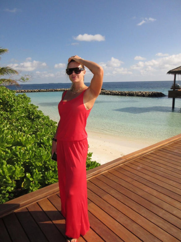 Aryna Sabalenka na Malediwach