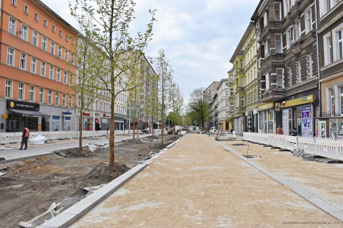 Przebudowa alei Wojska Polskiego - maj 2022