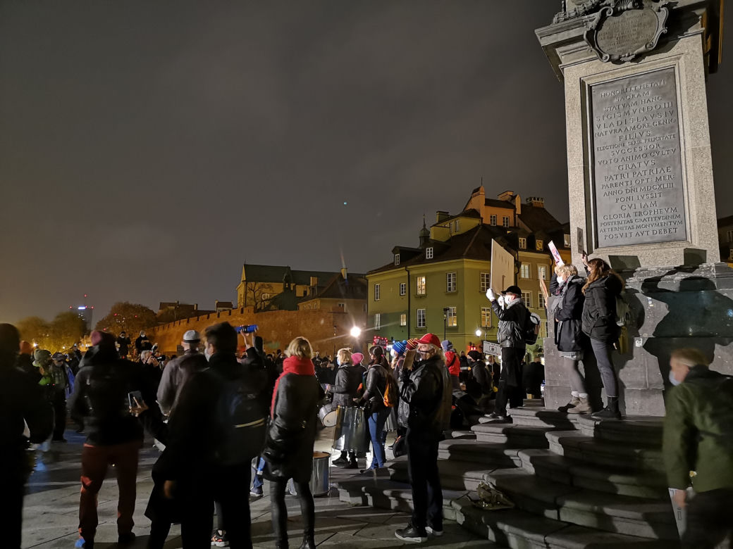 Protest na Placu Zamkowym 2.112020