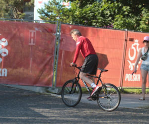 Zbigniew Boniek wybrał się na rowerową przejażdżkę w Sopocie