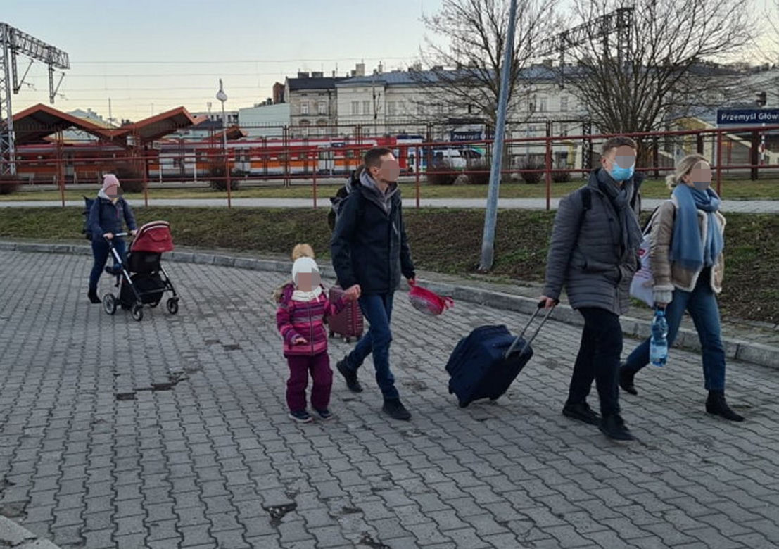 Wojna na Ukrainie. Pociąg z Kijowa przyjechał do Przemyśla