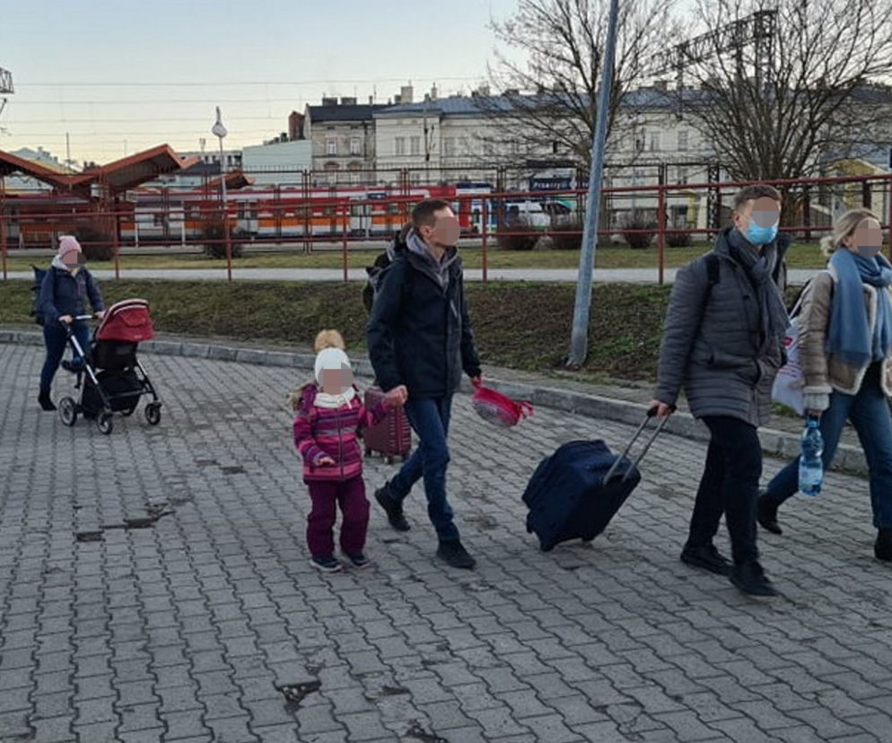 Wojna na Ukrainie. Pociąg z Kijowa przyjechał do Przemyśla