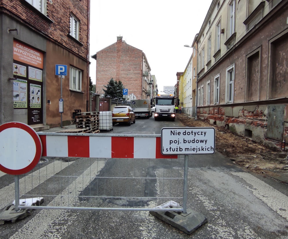 Trwa remont ul. Krasińskiego w Tarnowie