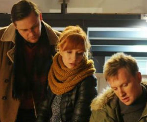 KOMISARZ ALEX 3 odc. 28. Ryszard Puchała (Ireneusz Czop), Lucyna Szmidt (Magdalena Walach), Marek Bromski (Jakub Wesołowski)