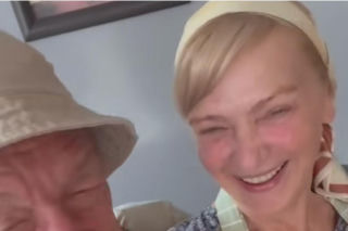 Ranczo 11 sezon. Solejukowa (Katarzyna Żak), Solejuk (Sylwester Maciejewski) na planie