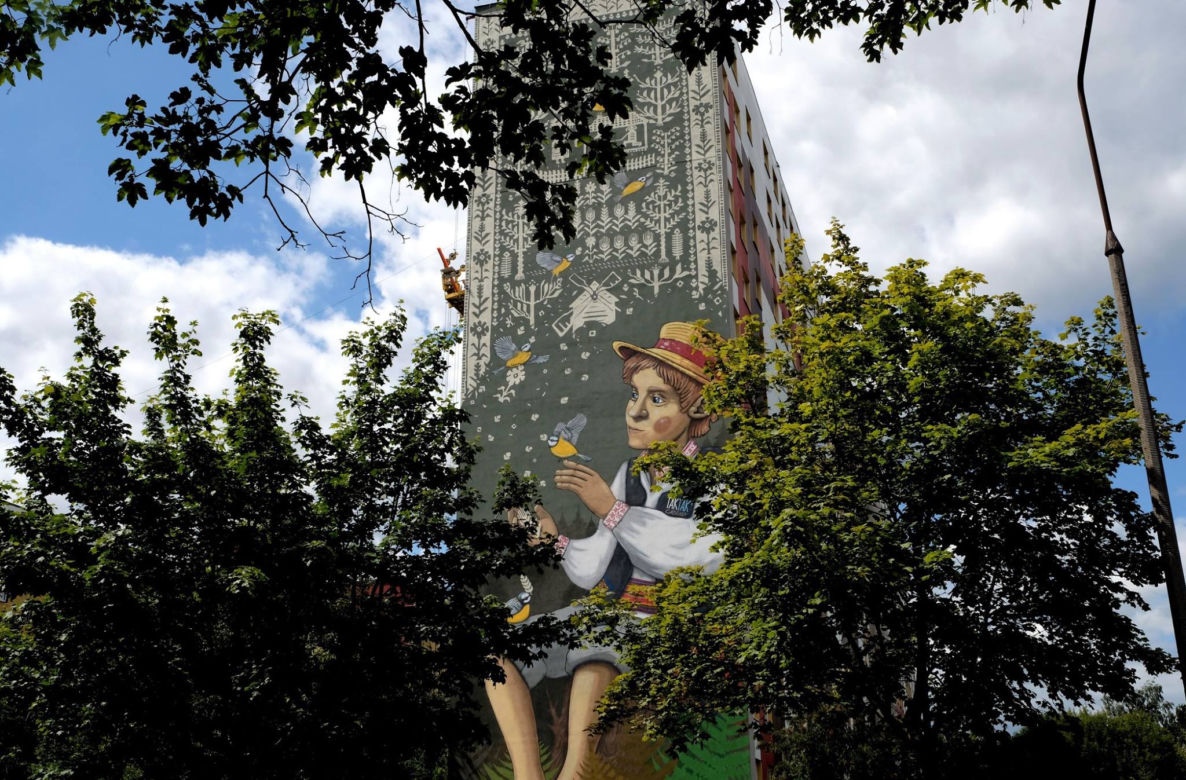 Mural przy Radzymińskiej