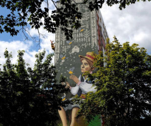 Mural przy Radzymińskiej