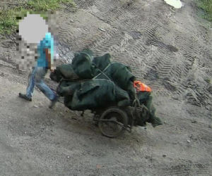 Mężczyzna ukradł siatki. Potrzebował je dla kur
