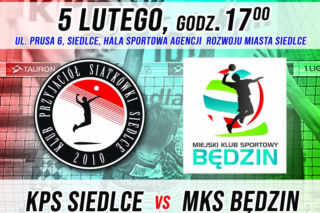 Siatkarze z KPS Siedlce zagrają na swojej hali z wiceliderem MKS Będzin