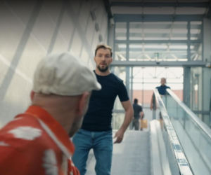 Barwy szczęścia odc. 3272. Marcin Kodur (Oskar Stoczyński), Bazylow  (Andrzej Szeremeta)