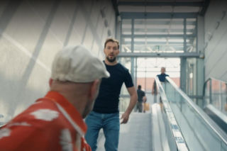 Barwy szczęścia odc. 3272. Marcin Kodur (Oskar Stoczyński), Bazylow  (Andrzej Szeremeta)