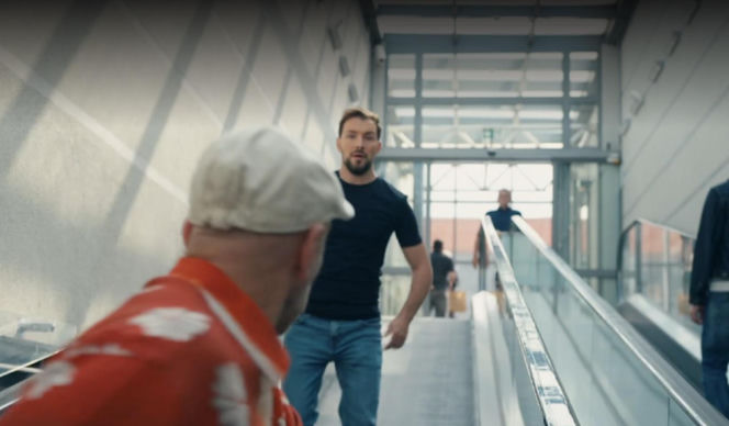 Barwy szczęścia odc. 3272. Marcin Kodur (Oskar Stoczyński), Bazylow  (Andrzej Szeremeta)