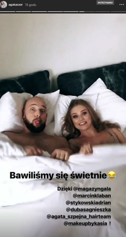 Sesja Agnieszki Kaczorowskiej z mężem